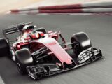 Race car on track