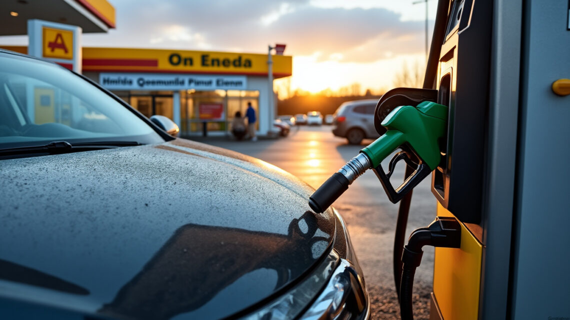 Les règlements sur mettre de l’essence : moteur allumé dans les stations-service