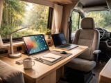 découvrez comment transformer votre van en un poste de travail mobile ergonomique avec une tablette tactile. guide complet pour un setup optimisé et connecté en toute mobilité.