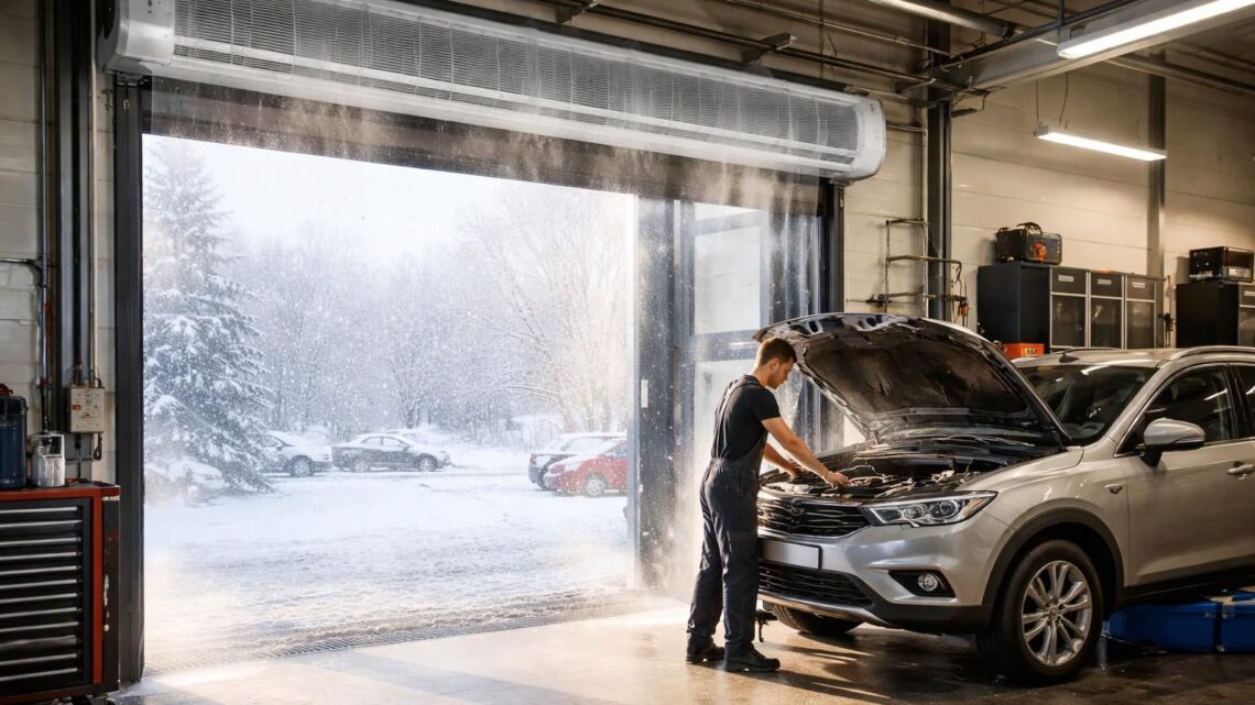 Les avantages d’installer un rideau d’air chaud dans un garage auto en hiver