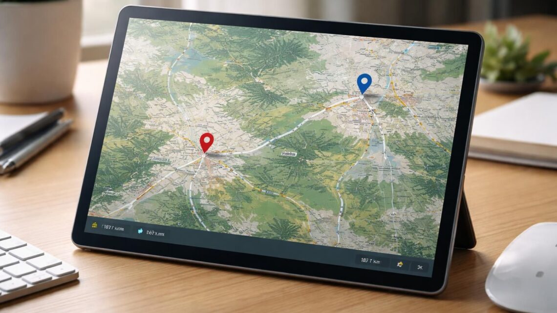 Mappy : calcul précis de la distance entre deux villes